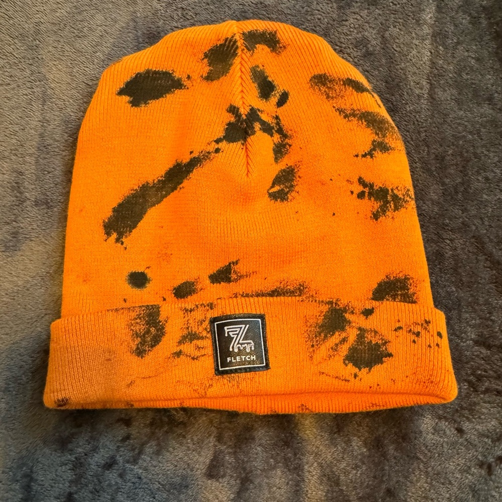 Fletch Orange and Black Beanie